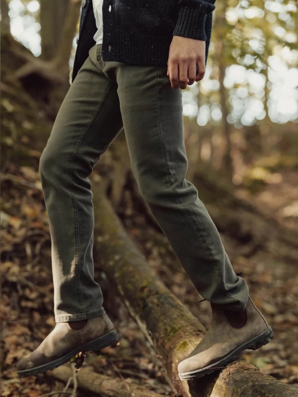 The Normal Brand Comfort Terry Pant in Olive  - 33/30